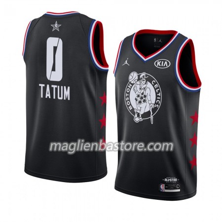 Maglia Boston Celtics Jayson Tatum 0 2019 All-Star Jordan Brand Nero Swingman - Uomo